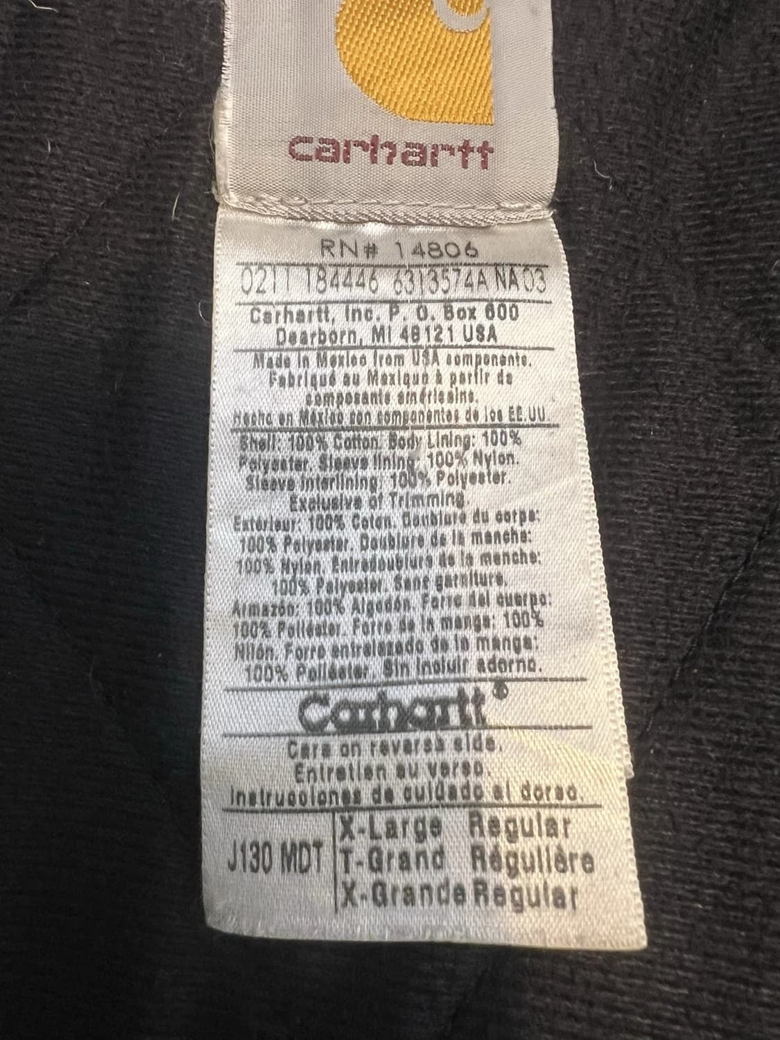 칼하트 J130 덕 액티브 재킷 상품이미지9