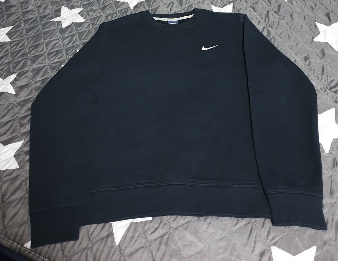 나이키 스우시 크루 기모맨투맨 블랙 (L) 상품이미지1