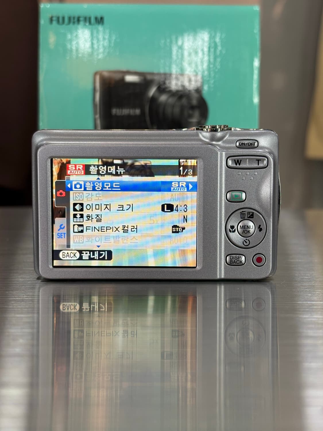 한글/날짜표시/박스O)후지필름 파인픽스 JX550 실버 빈티지디카 상품이미지3