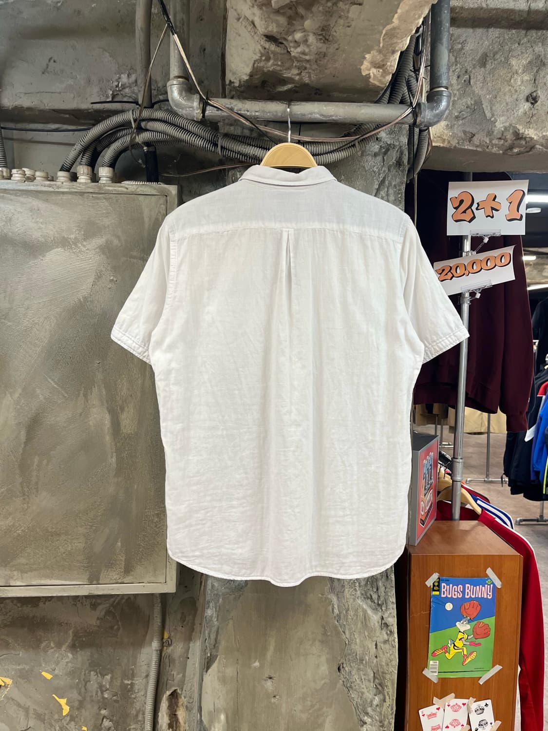 빔즈 반팔 셔츠 화이트 L #csz3469 상품이미지2