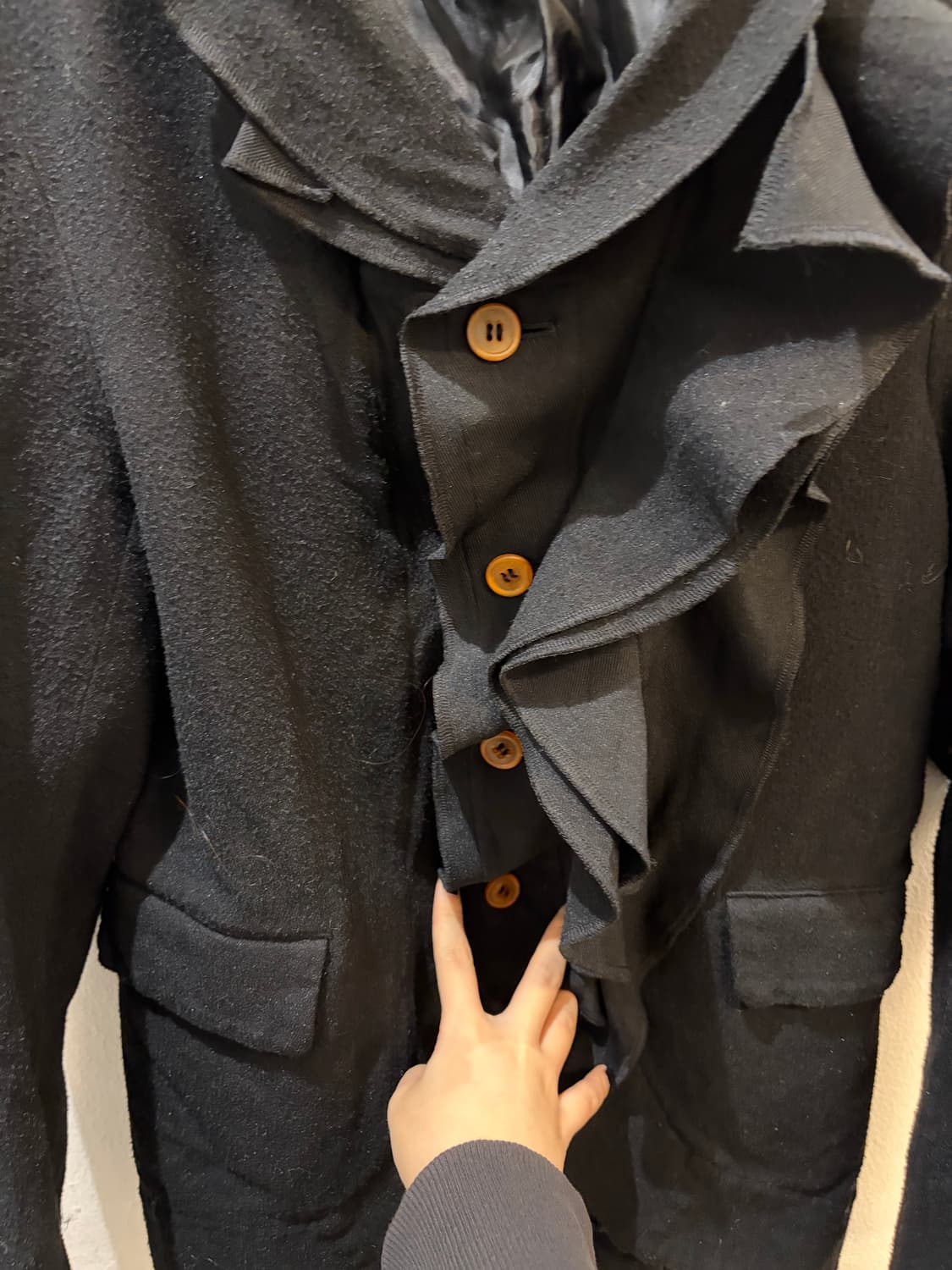 Comme des Garcons Ruffle Detail Black Ja 상품이미지4