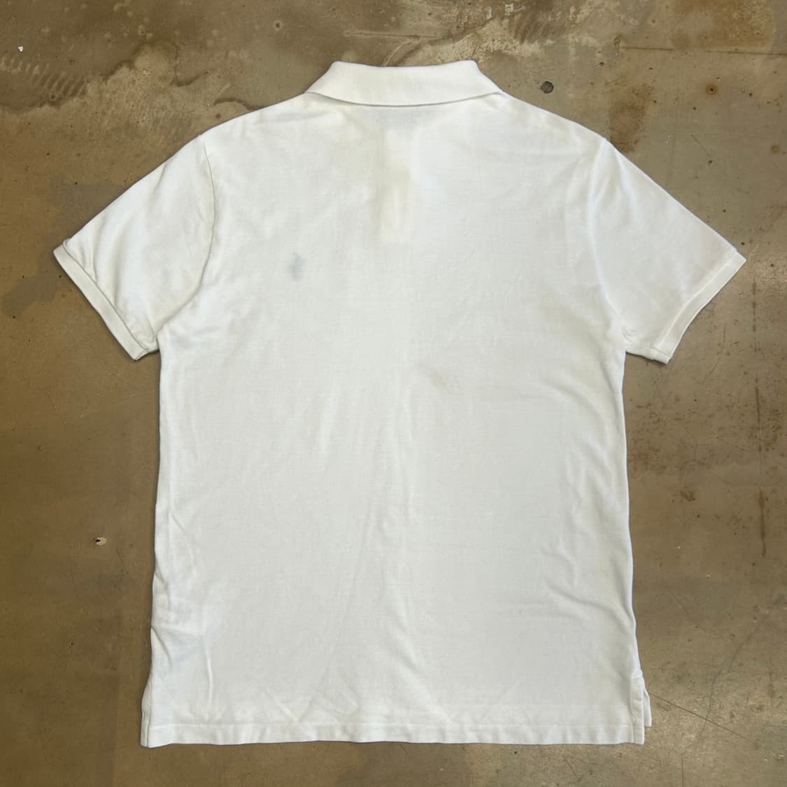 L 폴로랄프로렌 슬림핏 화이트 카라 반팔 티셔츠 상품이미지3