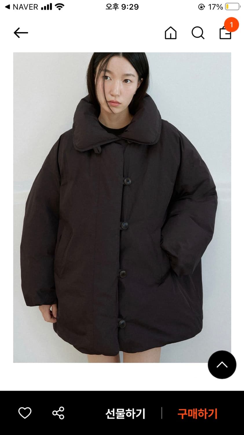 스프링 크로커스 덕다운 하프 코트패딩  상품이미지1