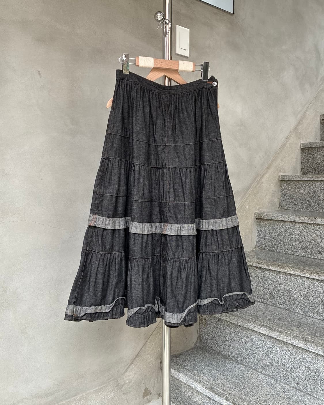 꼼데가르송 트리콧 데님 스커트 상품이미지1