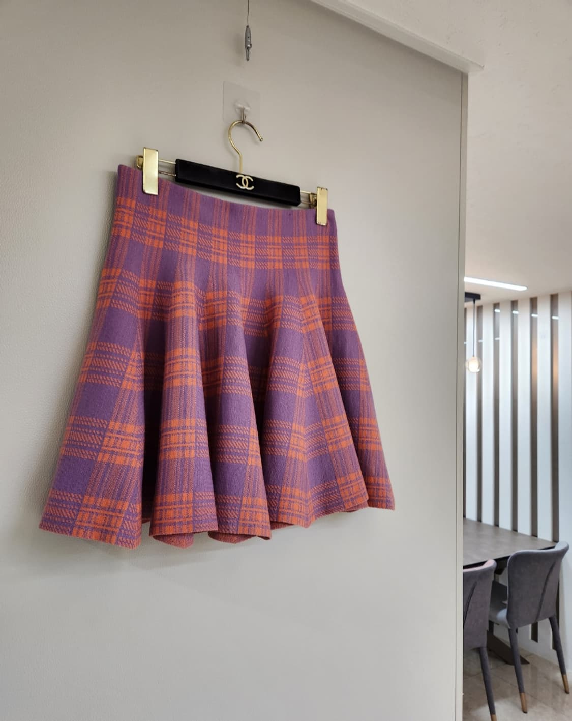 럭키슈에뜨 허리밴딩 니트스커트 66사이즈 상품이미지4