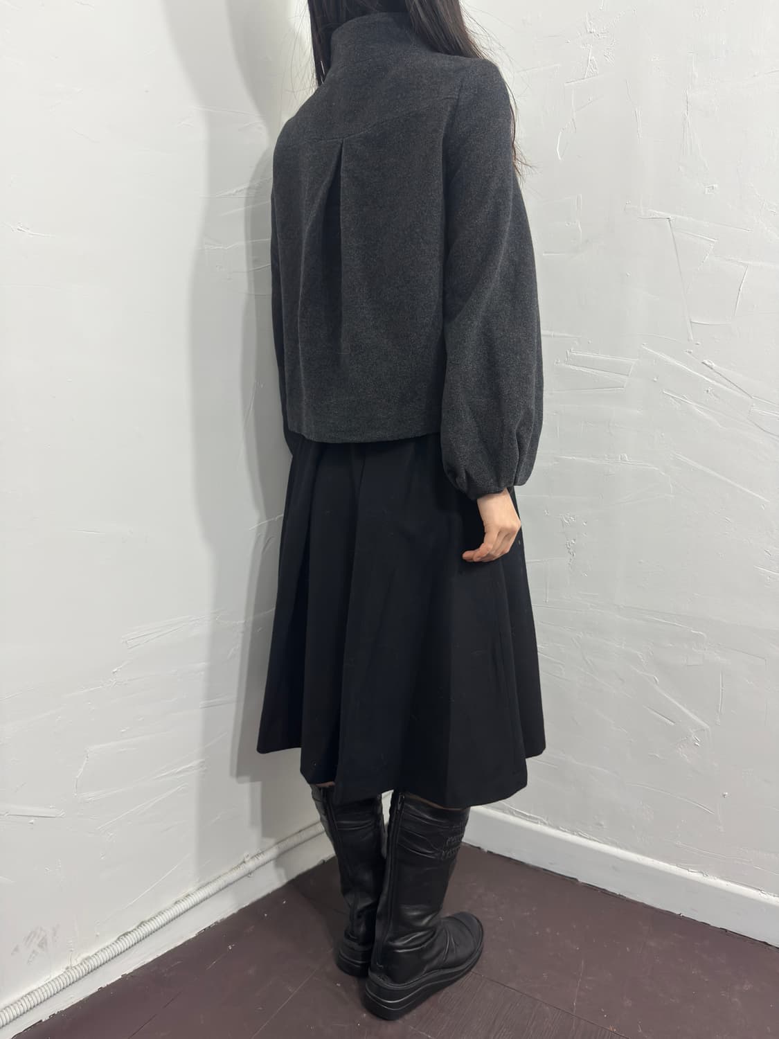 eight peanuts button wool jacket 상품이미지4