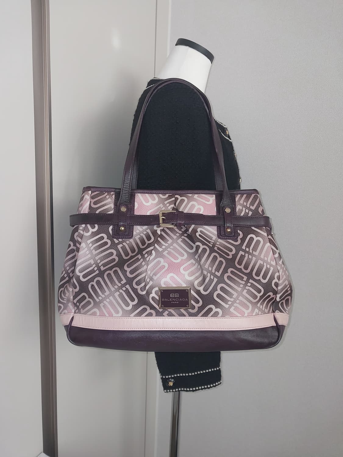 발렌시아가 00's 레더 숄더백 (금강) 상품이미지3