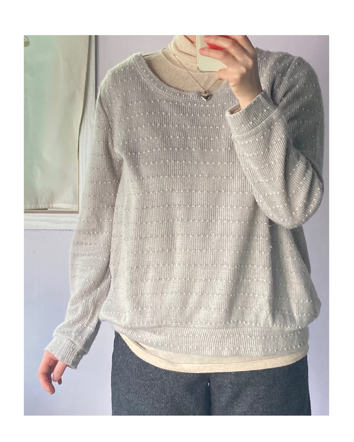 세오리아 도트 리본니트 상품이미지5