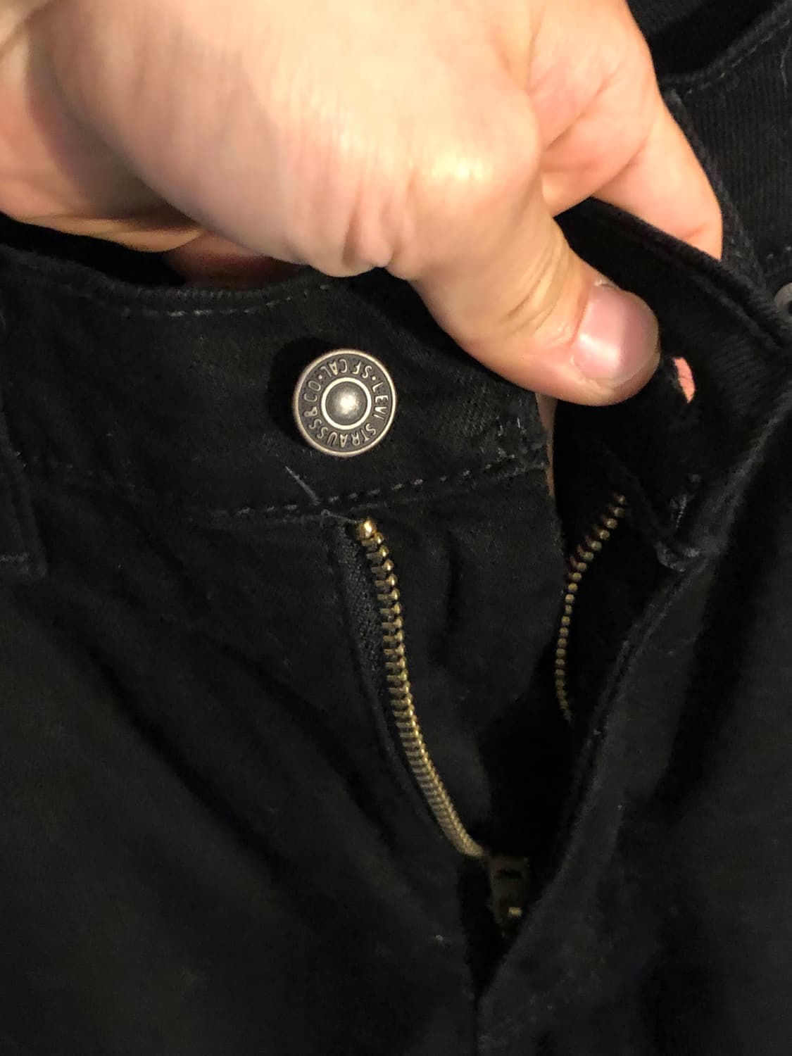 리바이스 505 흑청 데님 블랙진 30x32 상품이미지4