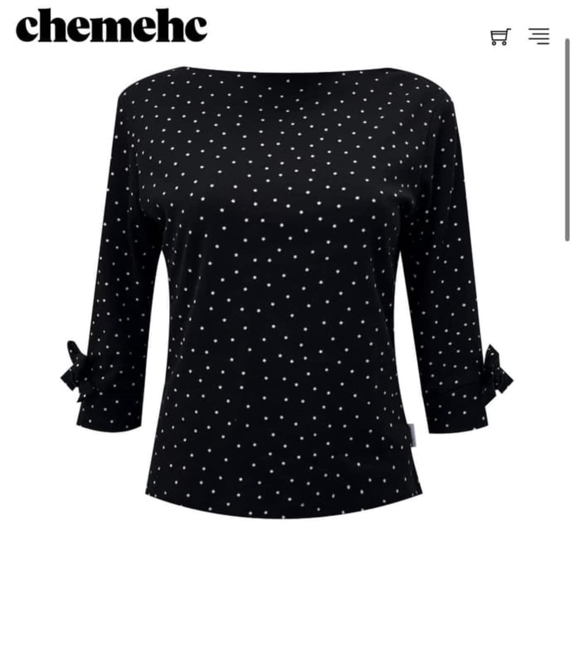 체메씨 STARRY HALF TEE (BLACK) 구합니다 상품이미지1