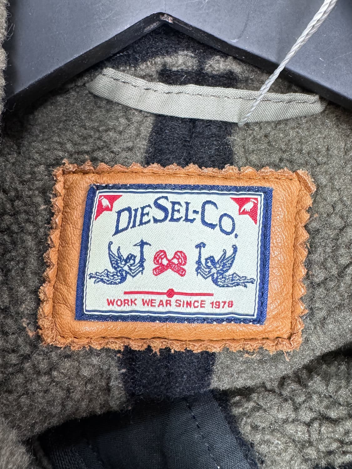 디젤 쉐르파 라인 울 후드 더플 코트 상품이미지4