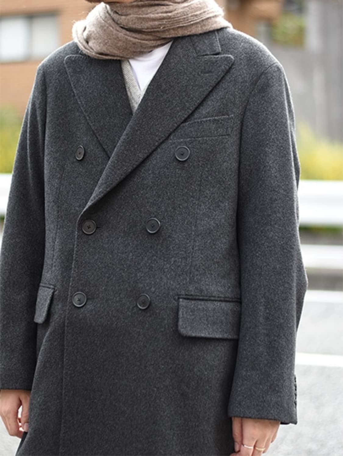 maatee&sons 마티앤선즈 캐시미어 헤링본 체스터 코트 상품이미지9