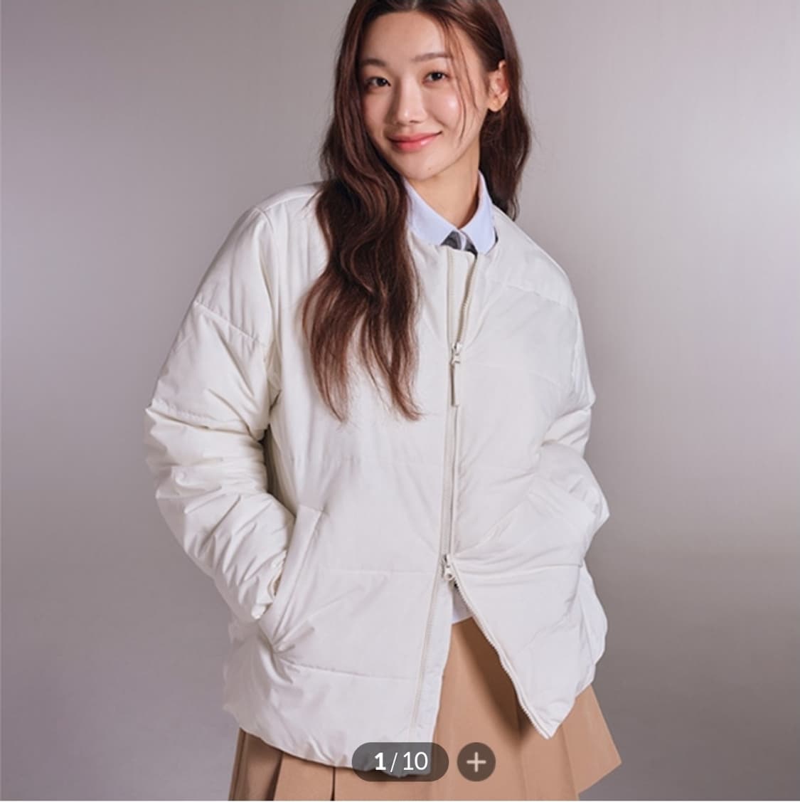 스파오 경량패딩점퍼 블랙 95(M) 남여공용 상품이미지4