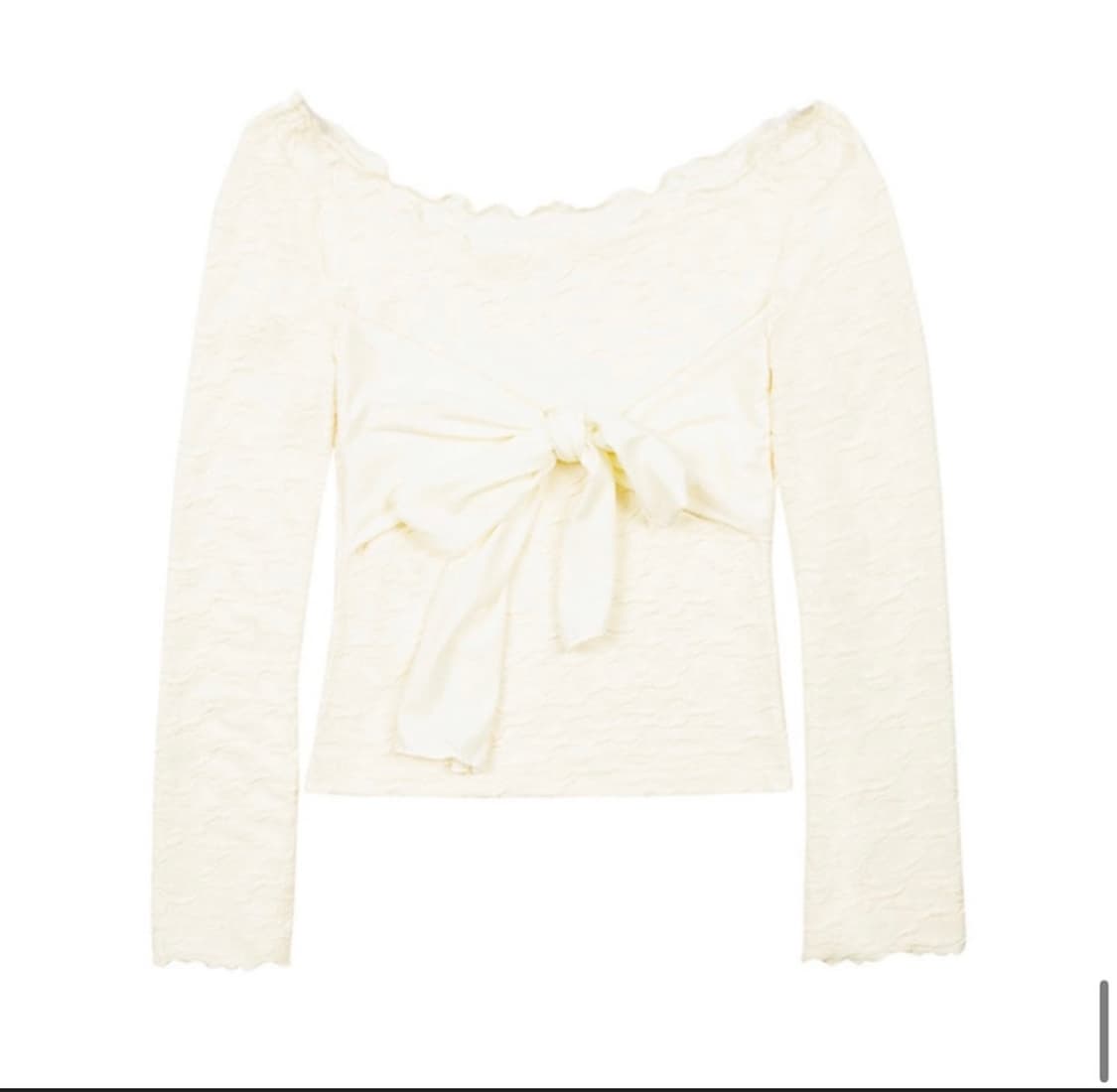 마가린핑거스 리본 오프숄더 티셔츠 상품이미지3