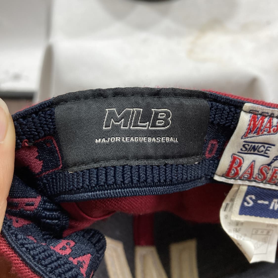 MLB 남녀공용밴딩캡모자 레드베이지 F  상품이미지5