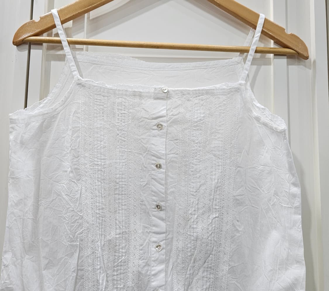 화이트 레이스 코튼 뷔스티에 상품이미지3