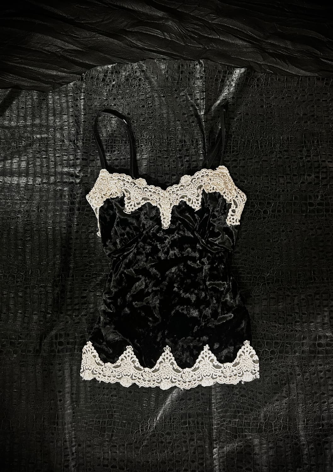 [Cecil McBee] goth•punk 고딕 레이스 슬리브리스 나시 상품이미지2