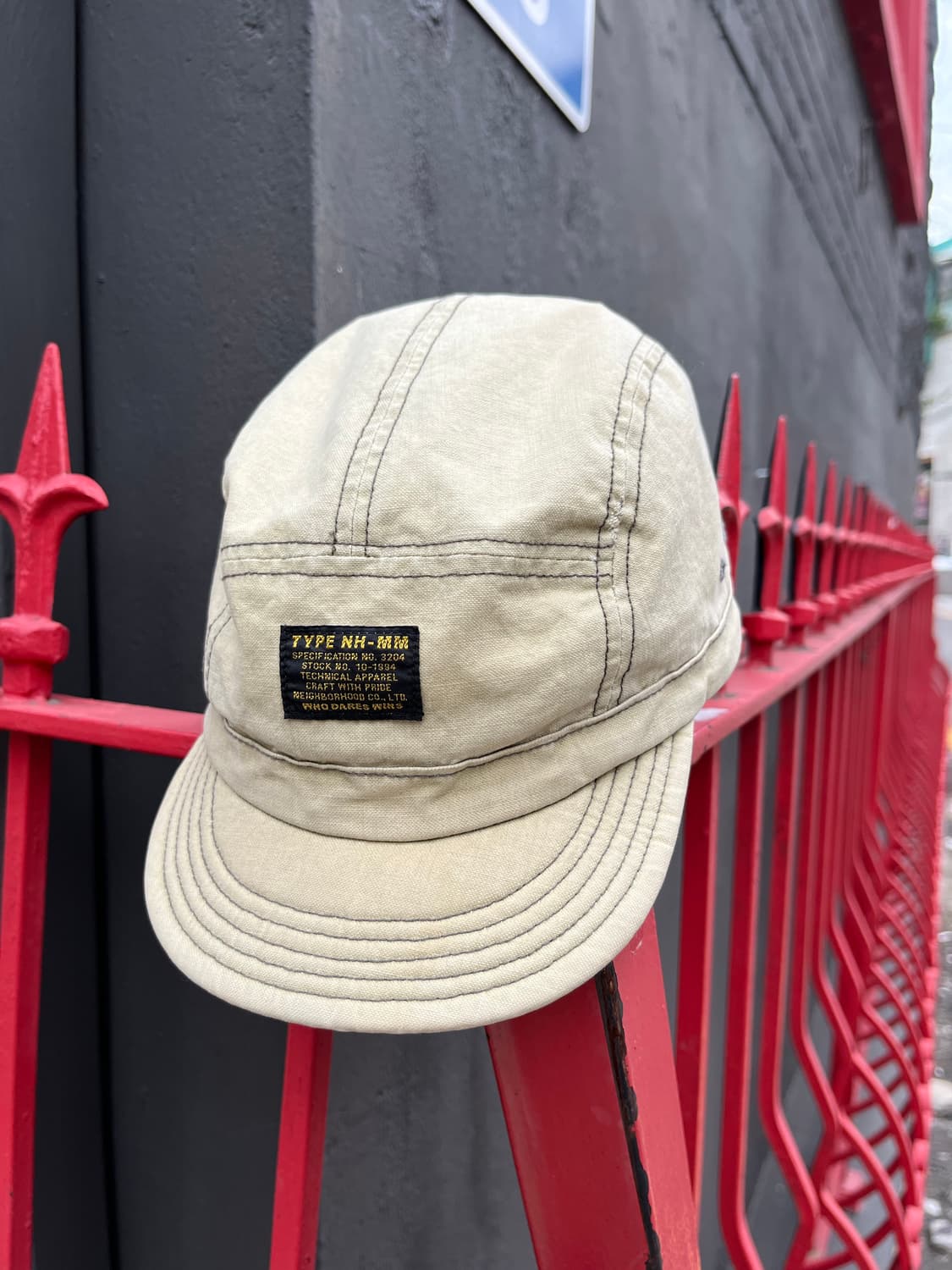 네이버후드 베이지 캠프캡 상품이미지8