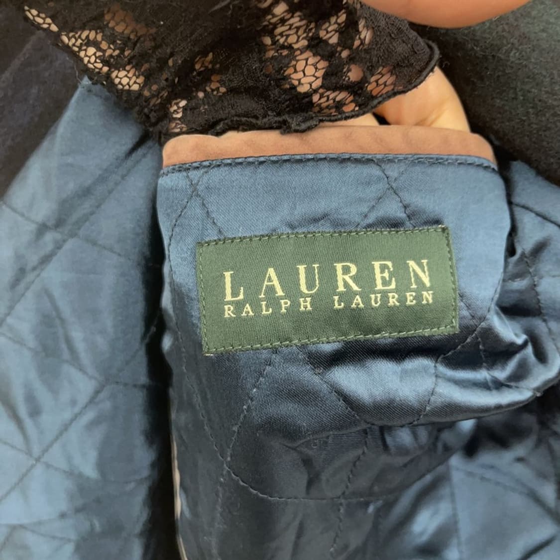 폴로 랄프로렌 유니크 모리 체크 떡볶이 더플 코트 S C08932 상품이미지7