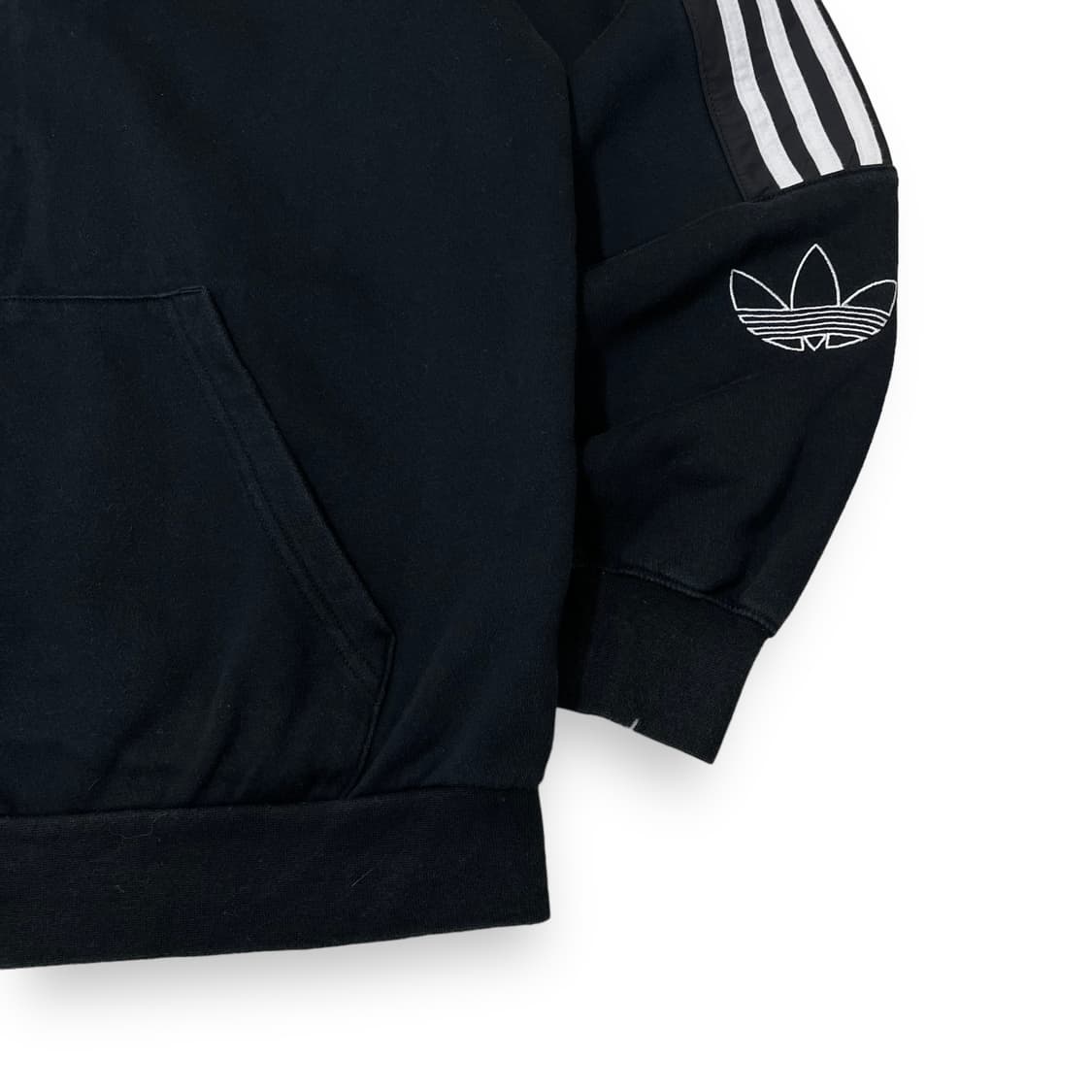 아디다스 신형 트레포일 블랙 후드집업 상품이미지3