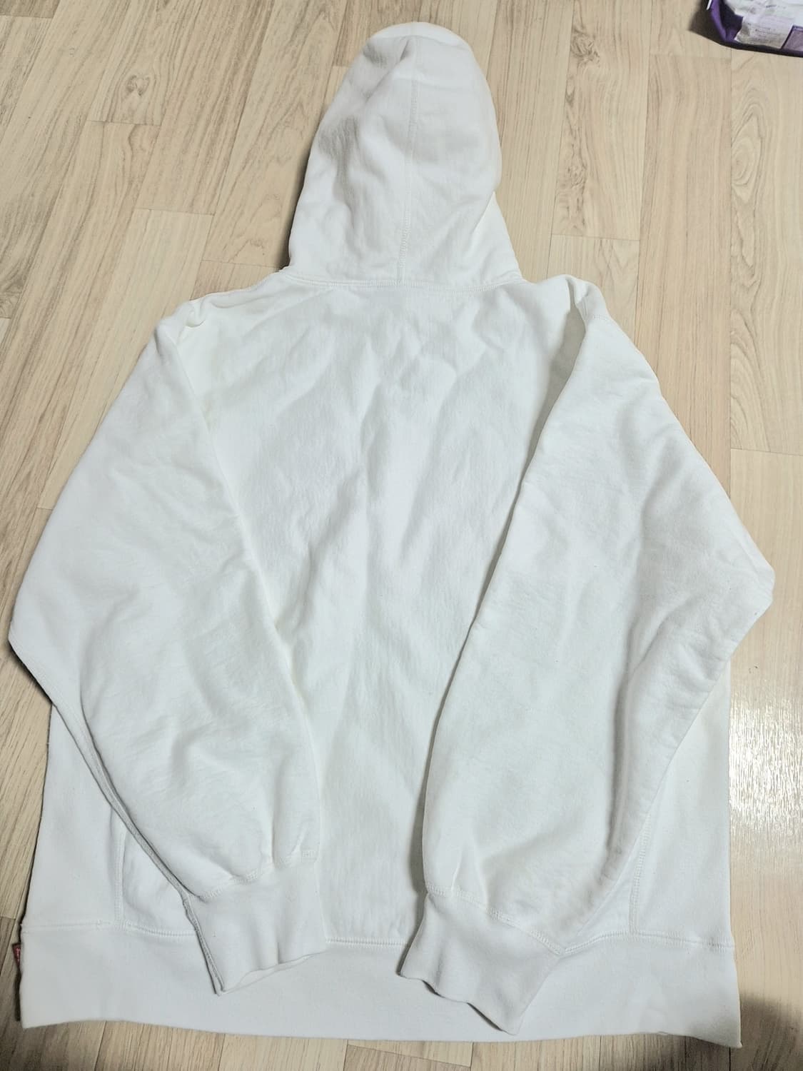 슈프림 S로고 화이트 후드티 XL 상품이미지5