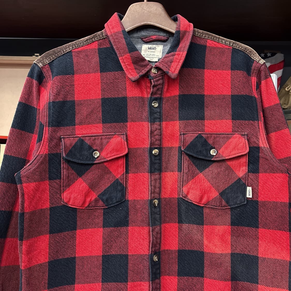 반스 헤비게이지 코튼트윌 버팔로 체크 워크셔츠 N1080 상품이미지3