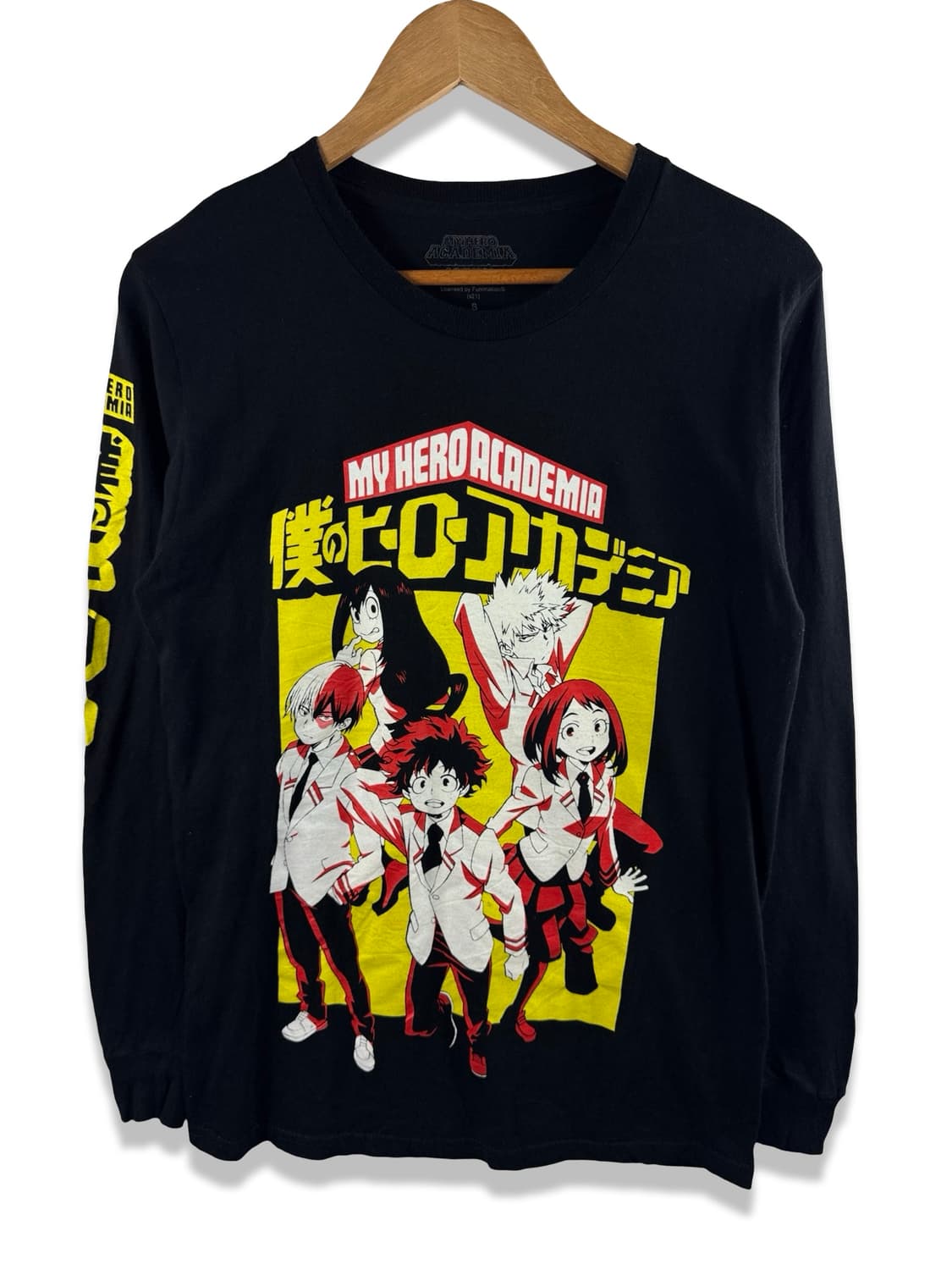 나의히어로 아카데미아 사이드로고 프린팅 롱슬리브2330 상품이미지1