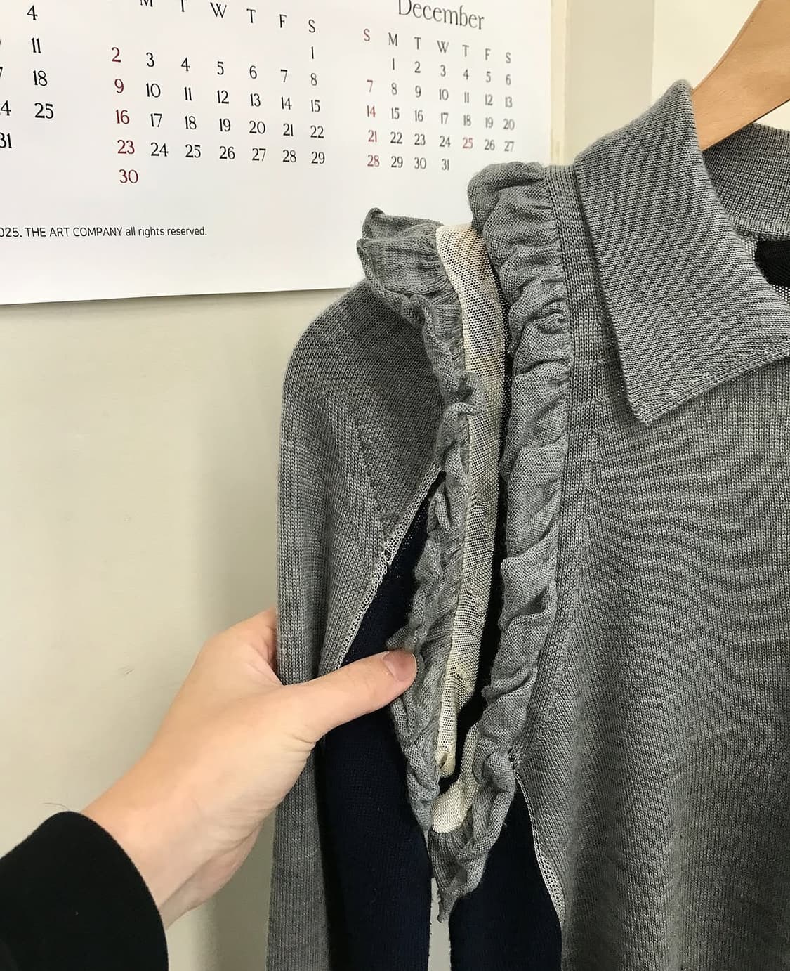 꼼데가르송 준야와타나베 프릴 니트 상품이미지3