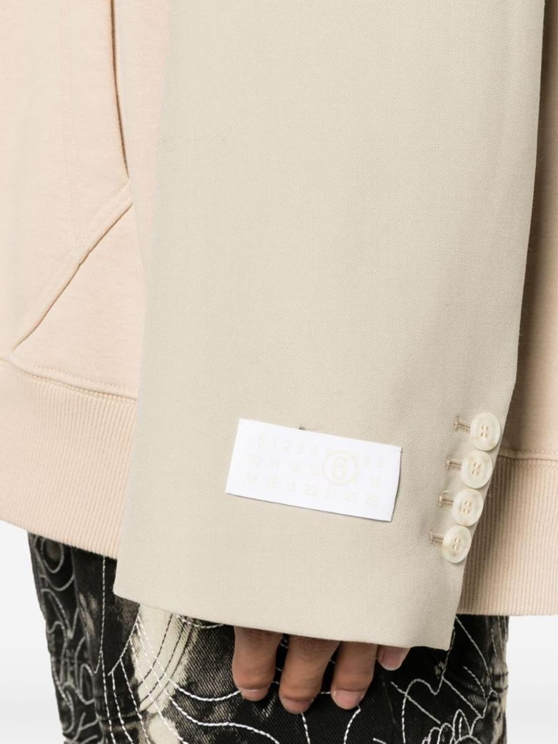 @새상품@ 마르지엘라 mm6 후드 자켓 롱 슬리브리스 오버사이즈 상품이미지4