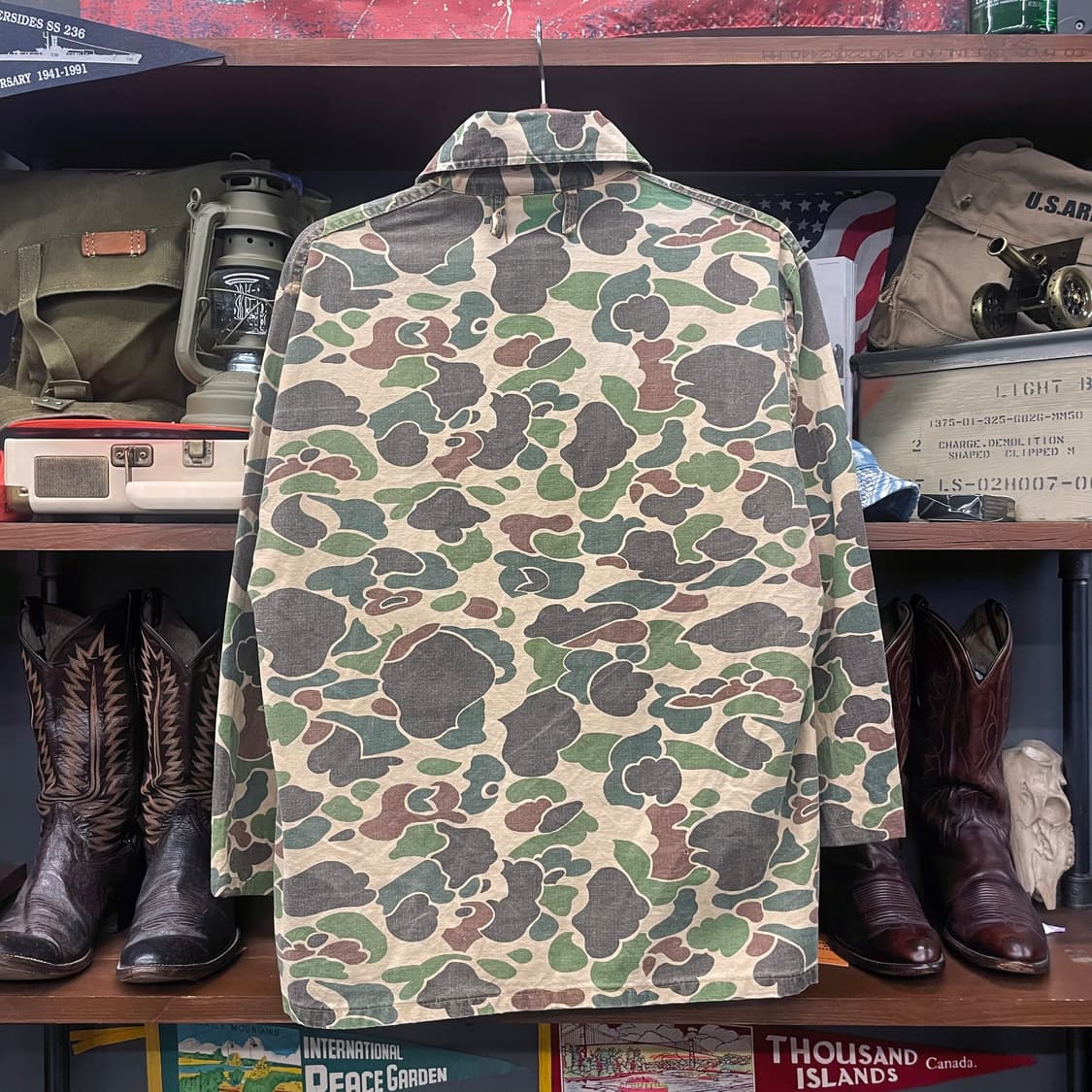 RARE! 50s 60s SAFTBAK 프로그 스킨 헌팅 포켓 자켓 상품이미지2