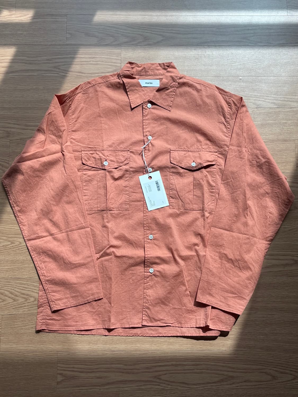 [새상품] 마카웨어 마카 오렌지 여름 린넨 셔츠 상품이미지1