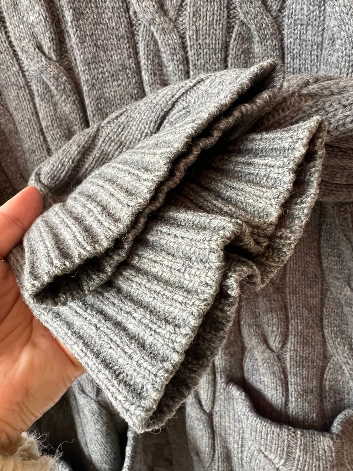 폴로랄프로렌 그레이숄카라 울 케이블가디건

 상품이미지4