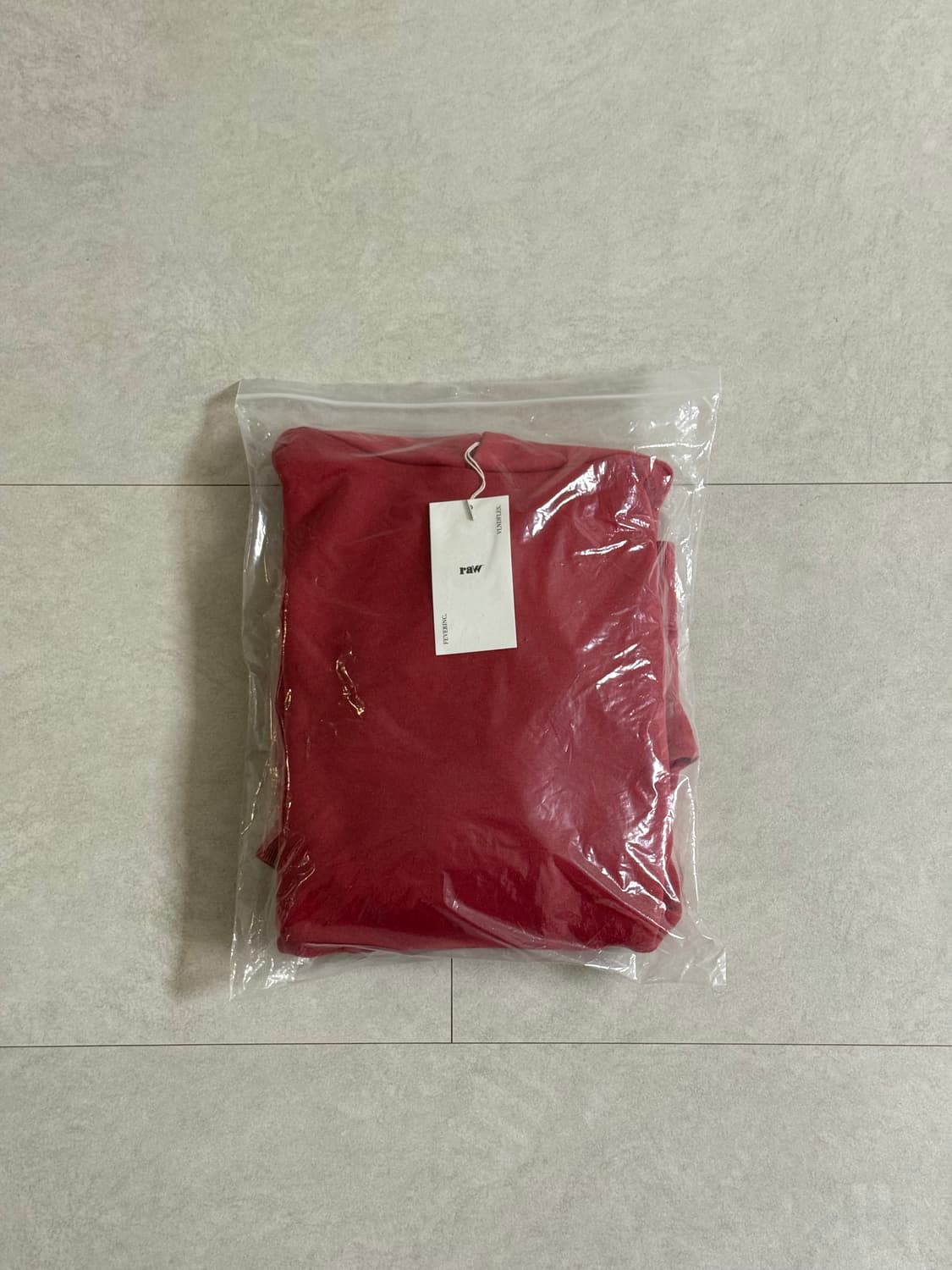 블라인드파일즈 블랭크 후드 레드 L 상품이미지2