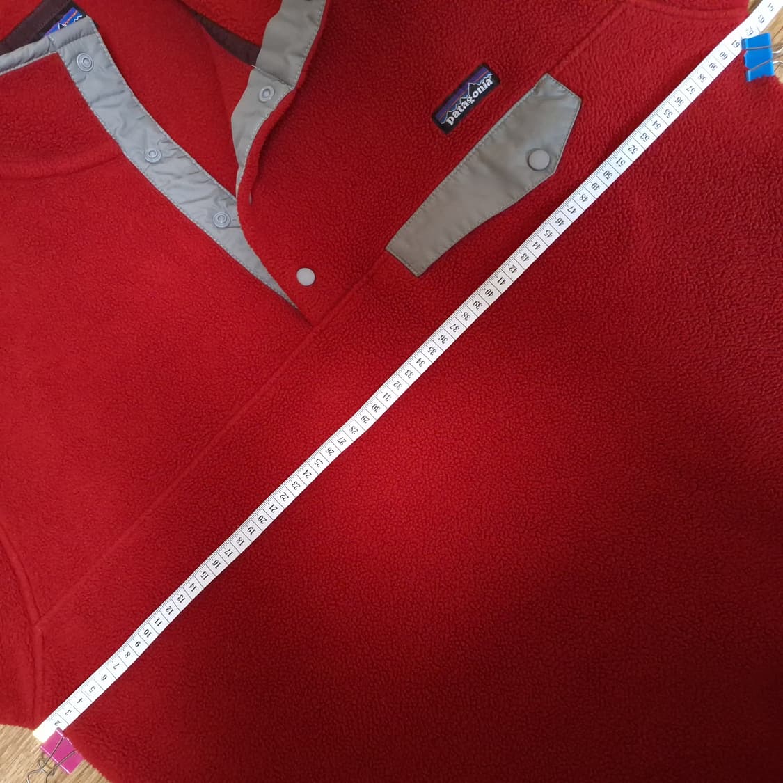 빈티지파타고니아 신칠라 스냅티 레드 실버 m 상품이미지9