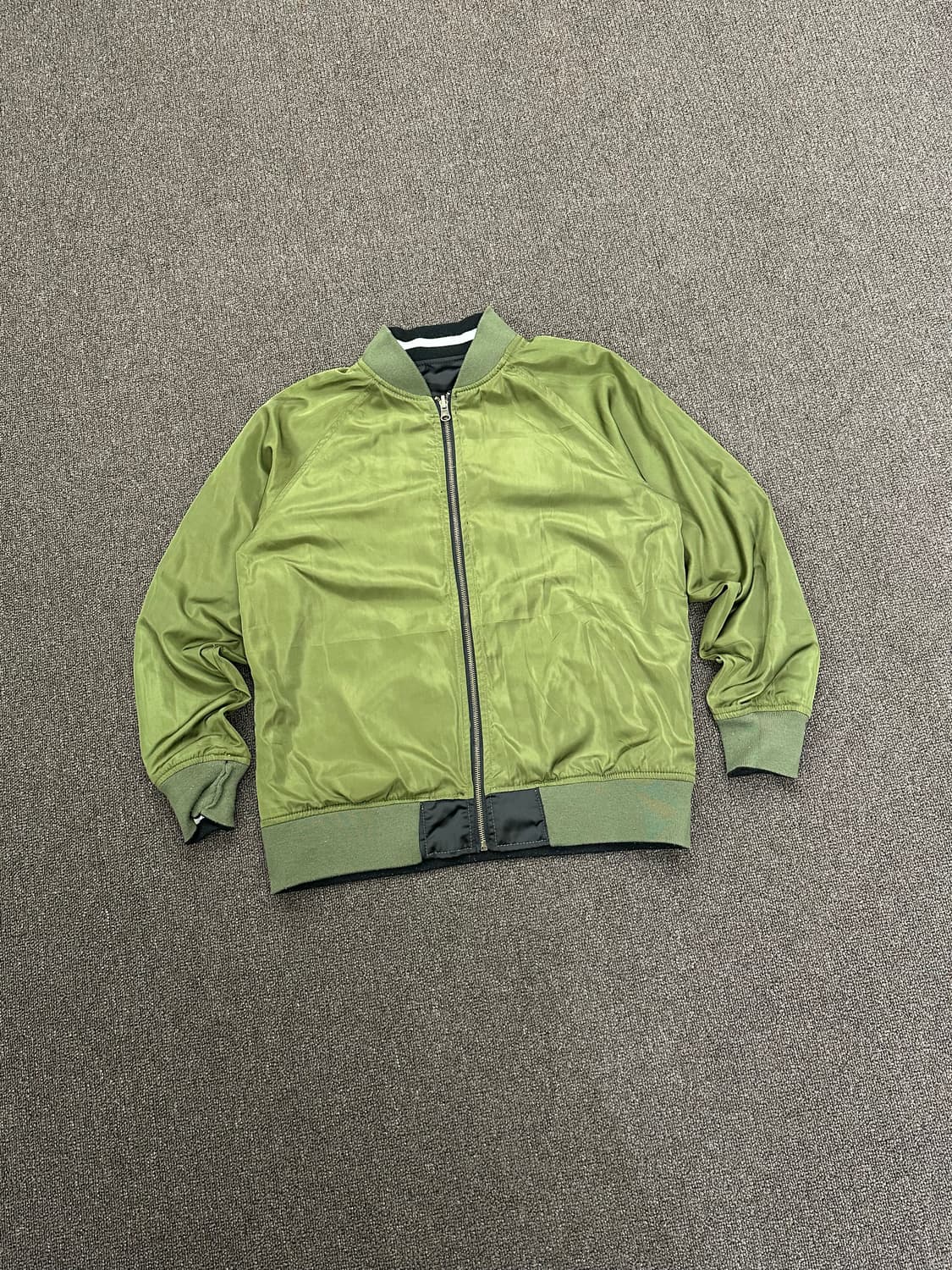 OS)Japanese vintage 여성 리버시블 장미 자수 스카잔 자켓 상품이미지6