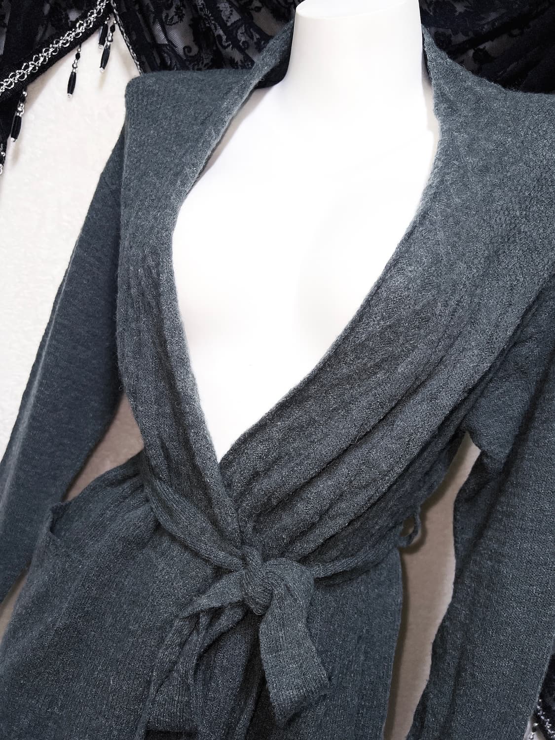 페어리 그런지 꽈배기 니트가디건 로브 핀터 모리 너드 오리엔탈 펑크 상품이미지3