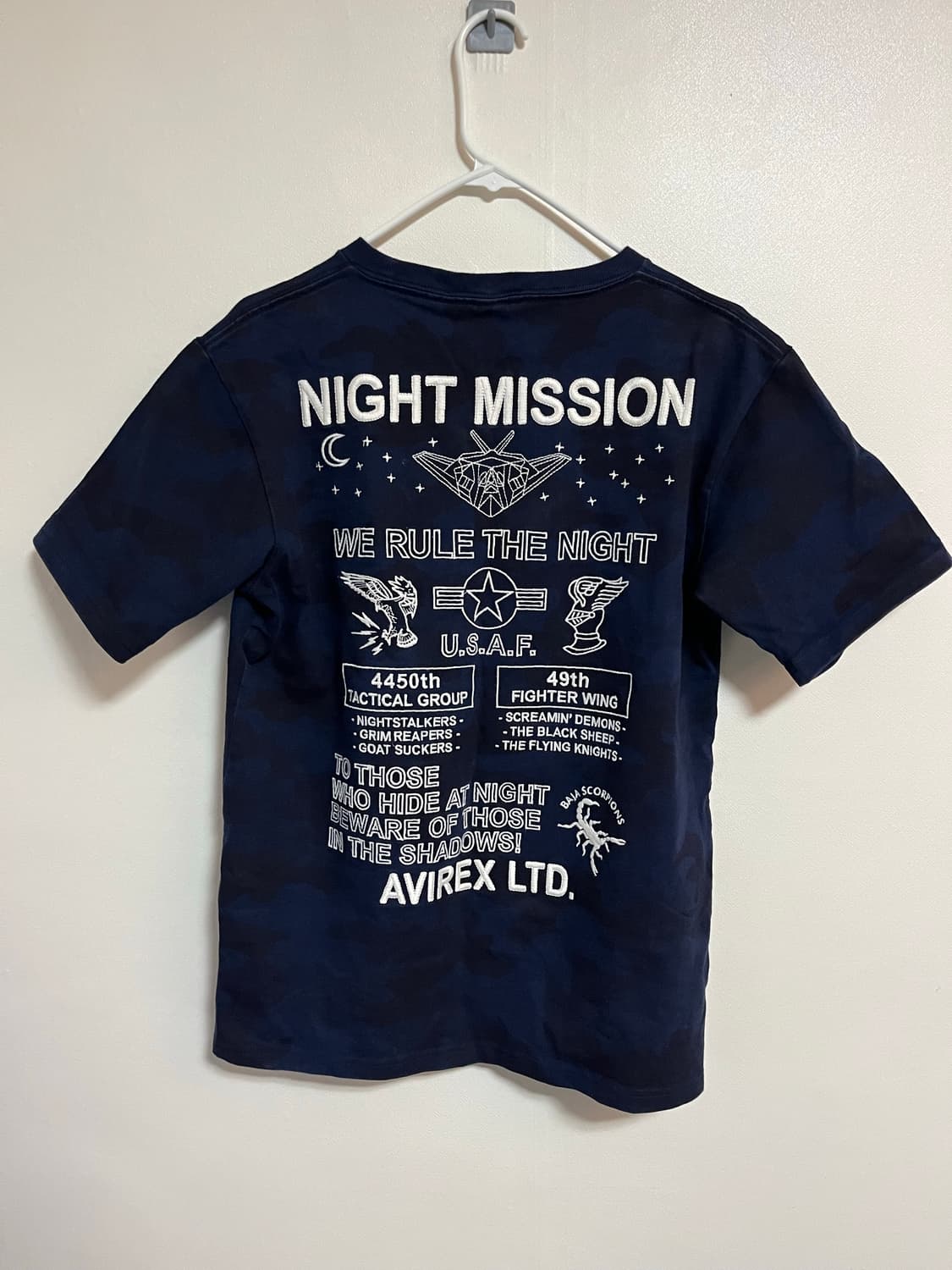 아비렉스 F-117A 카모 반팔티 L 상품이미지2