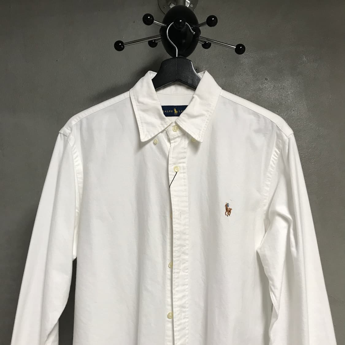폴로 랄프로렌 솔리드 셔츠 화이트 M 상품이미지2