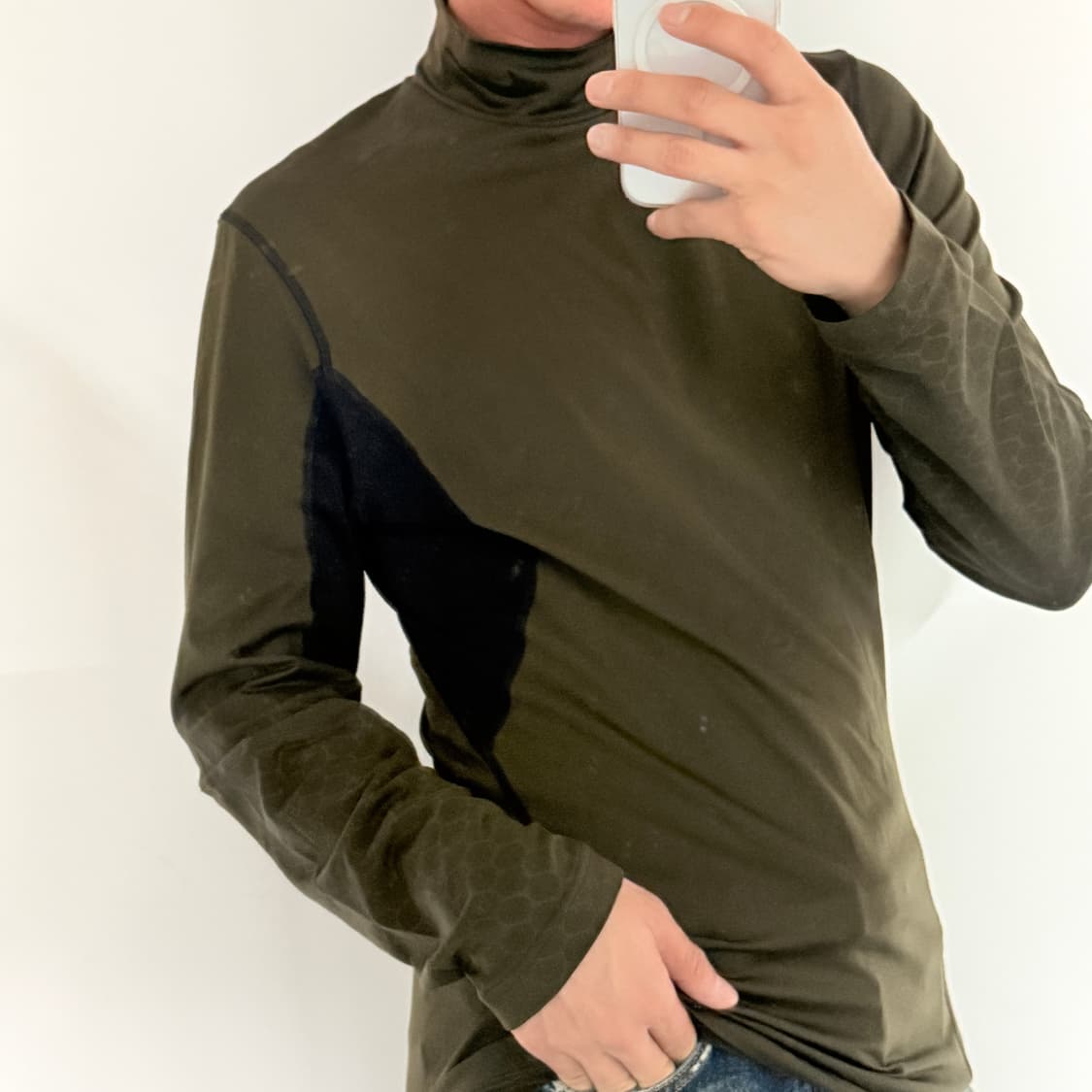 나이키 프로 컴뱃 드라이핏 기능성 긴팔 티셔츠 (카키)  상품이미지2