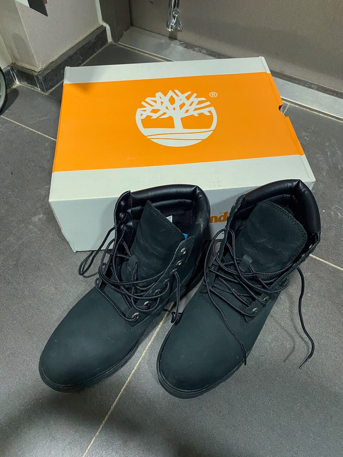 풀박스)팀버랜드 6인치 워터프루프 워커 부츠-블랙 상품이미지1