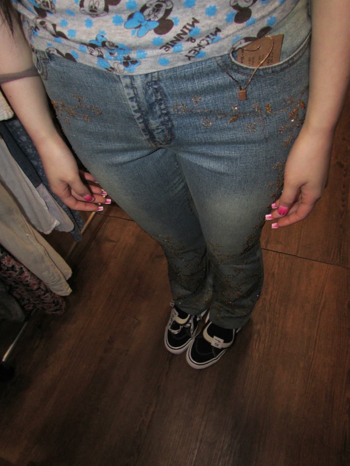 jpn vintage flower poin denim 상품이미지2