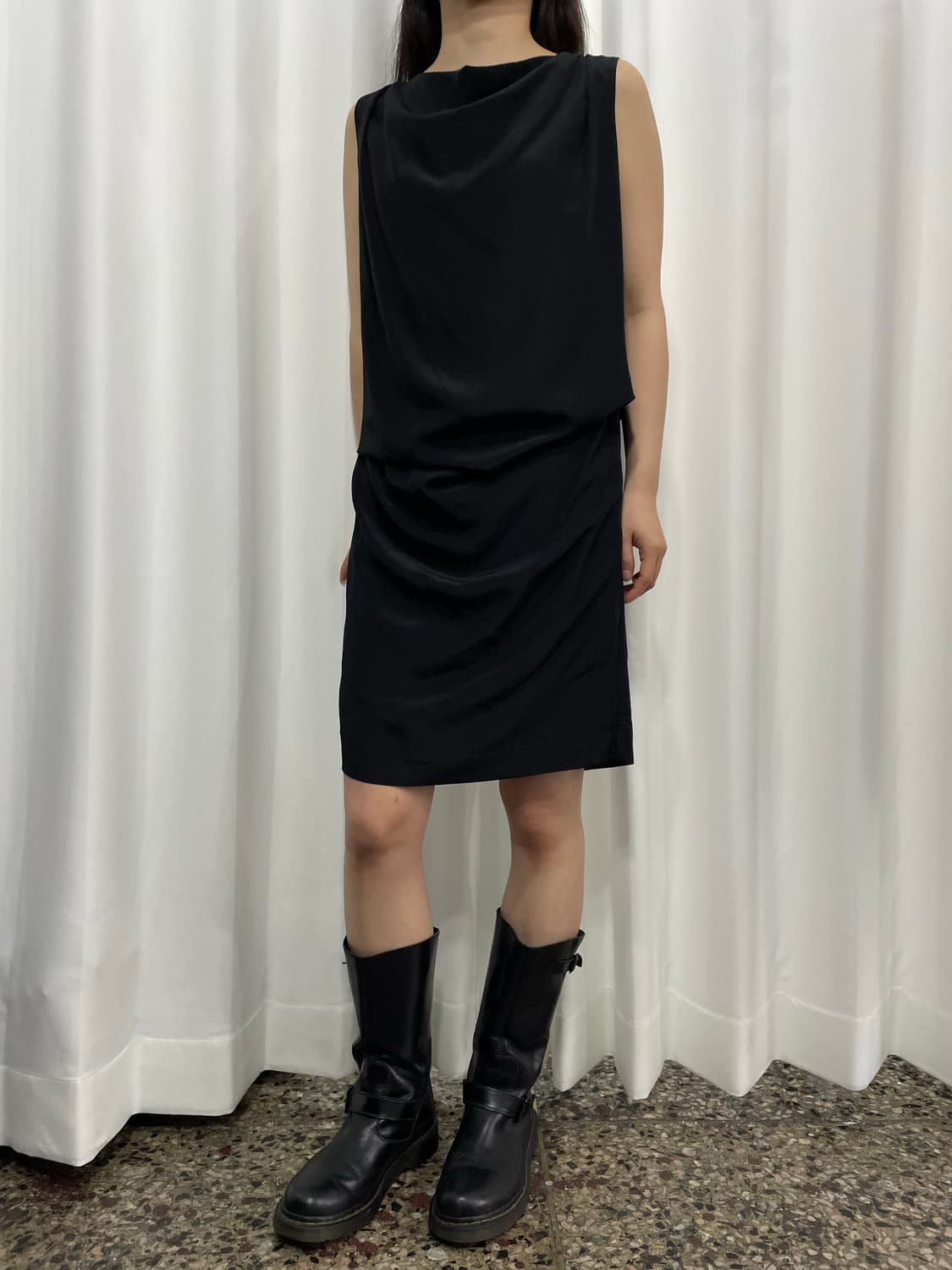 rope drape dress  상품이미지3