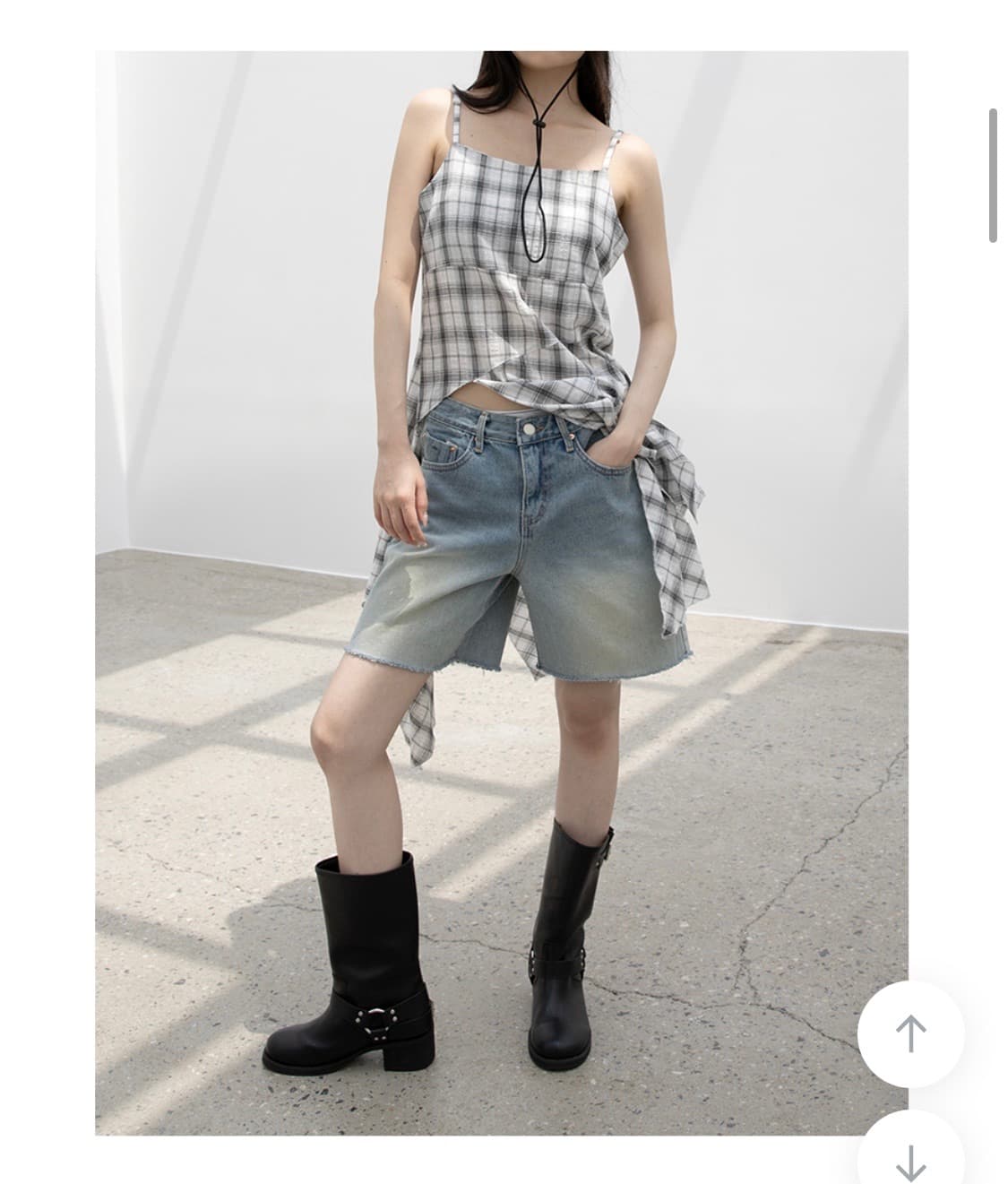 에이티즈 서울 하프 데님 반바지 상품이미지1