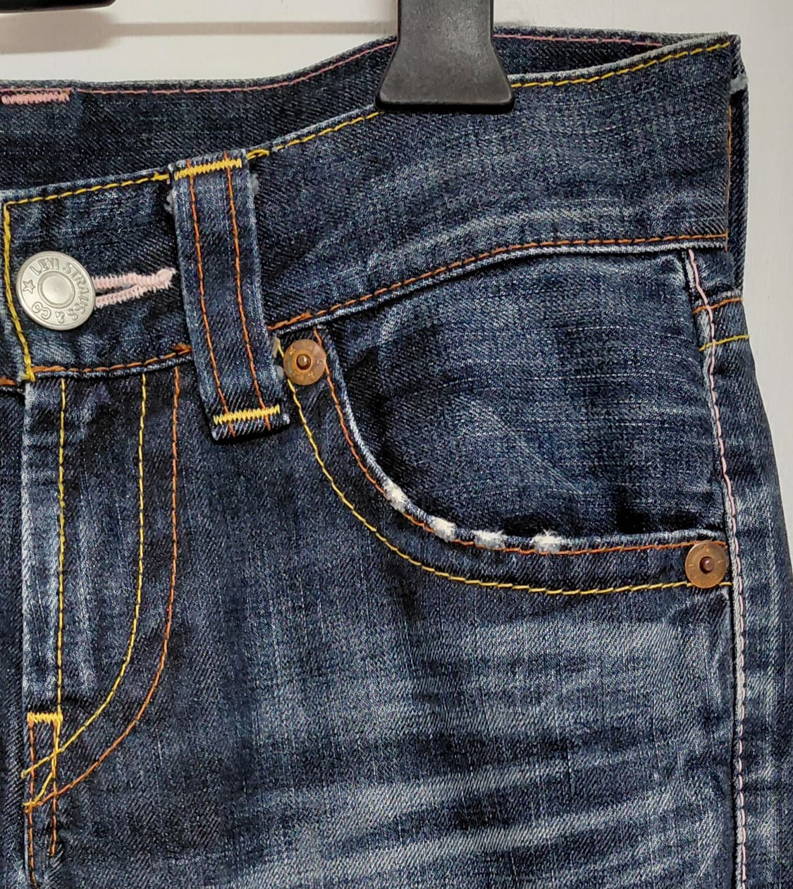 Levi's Japan 903 핑크 하트 스티치 데님 (27) 상품이미지3
