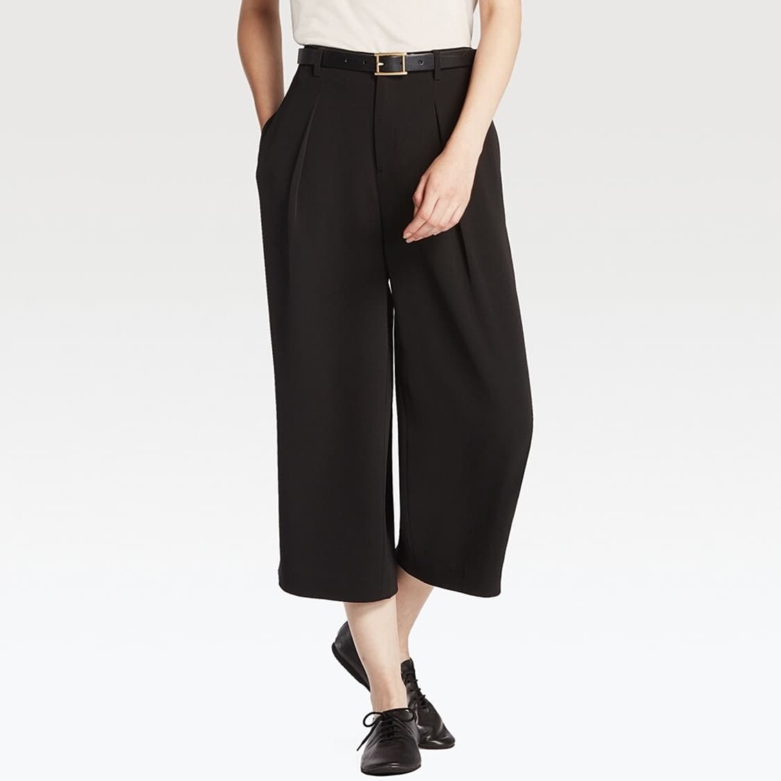 Drape Wide Ankle Pt (Black) 상품이미지3