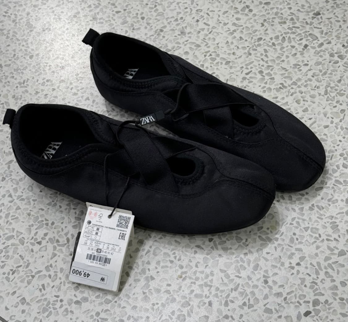 자라 새틴 발레리나 스포츠 슈즈 230 상품이미지1