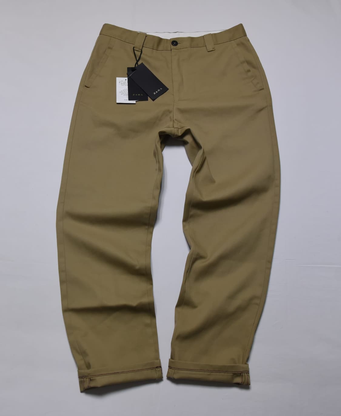 ZARA 맨 카키 면바지 40 새상품 (새상품) 상품이미지1