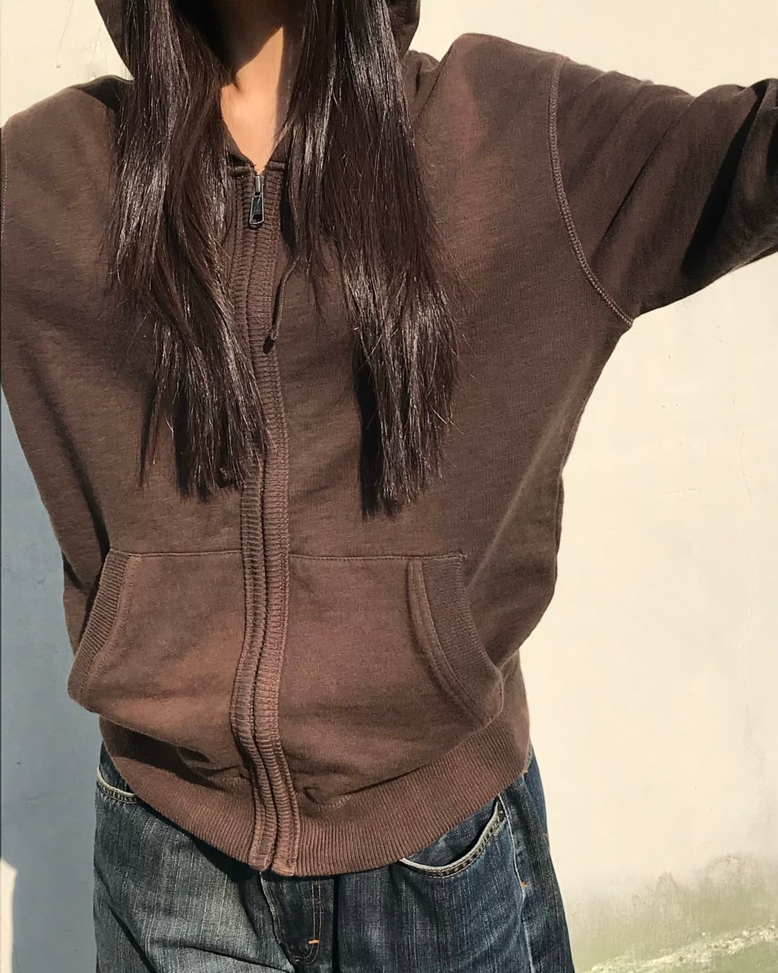 GAP 브라운 후드집업 상품이미지4