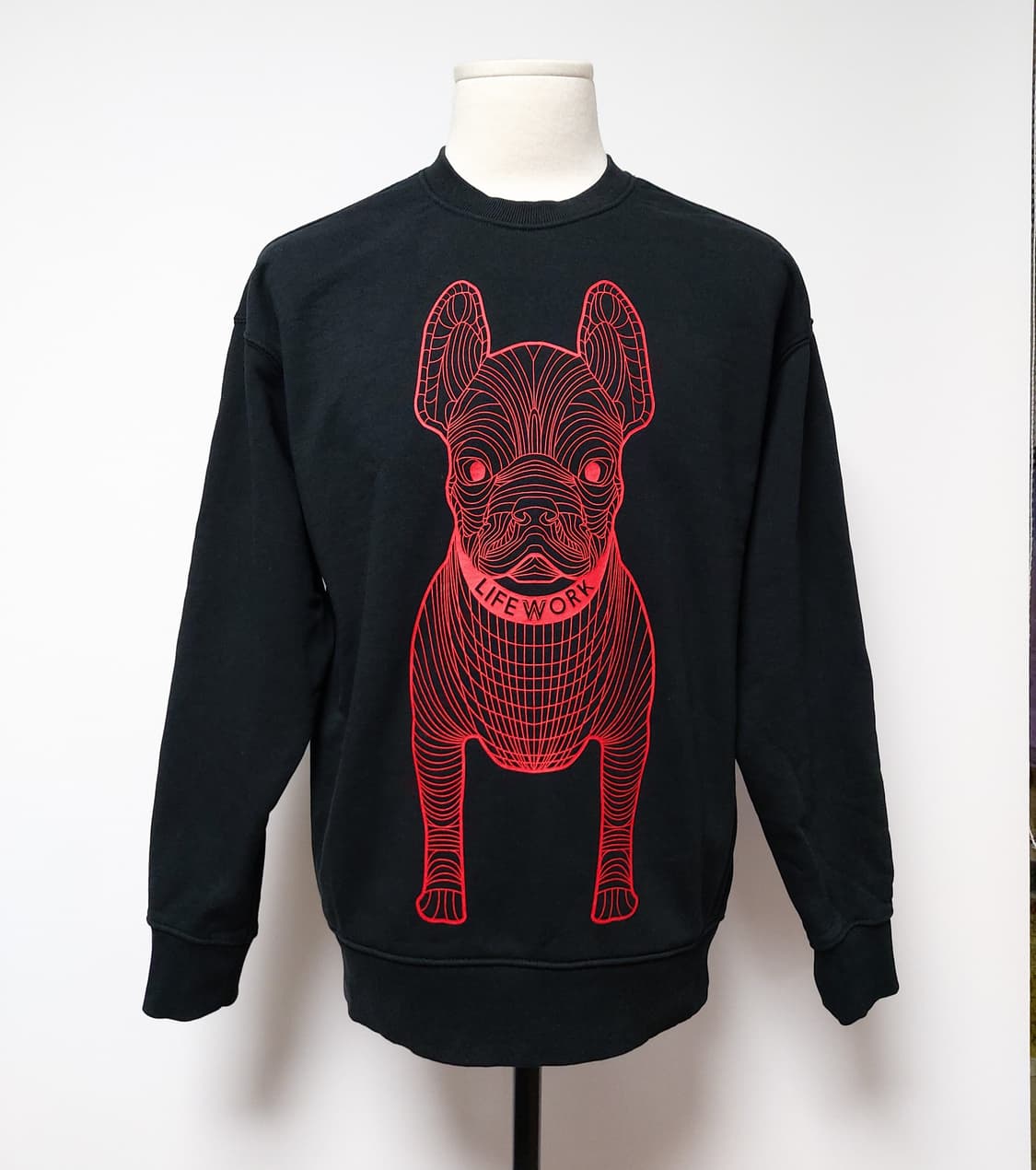 라이프워크 라독 빅로고 맨투맨 블랙 S(105) 상품이미지2