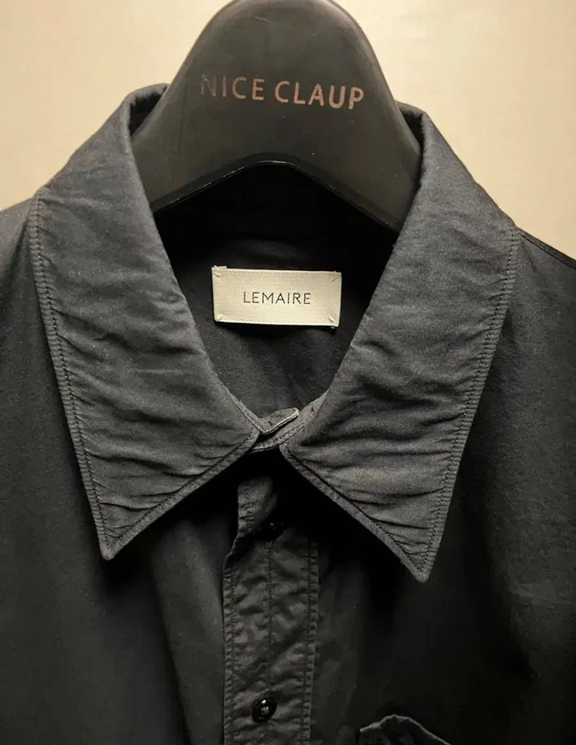 (S) 르메르 21ss 레귤러 셔츠 블랙 상품이미지2